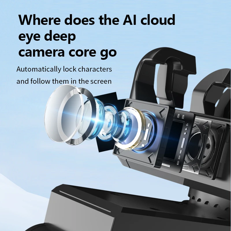 Штатив с отслеживанием лиц FANGTUOSI AI для смартфона, стабилизатор с автоматическим вращением на 360°, подвес с дистанционным штативом для селфи для видеоблога