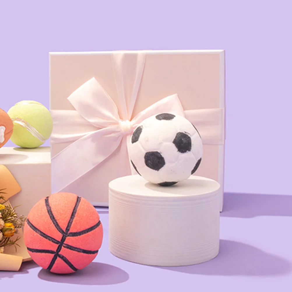 

2pcs Football Shape Bath Salt Cute Portable Natural Bathing Bombs For Shower Skin-Friendly Aroma Bubble Bath Set