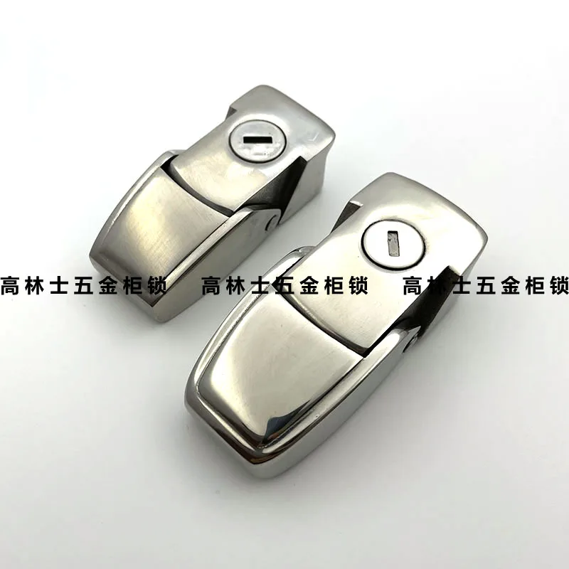 

304 stainless steel buckle lock DKS hidden chassis cabinet lock car tail box small square lock DK604