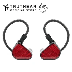 TRUTHEAR x Crinacle ZERO: controladores dinámicos duales rojos, auriculares internos con Cable 0,78 de 2 pines