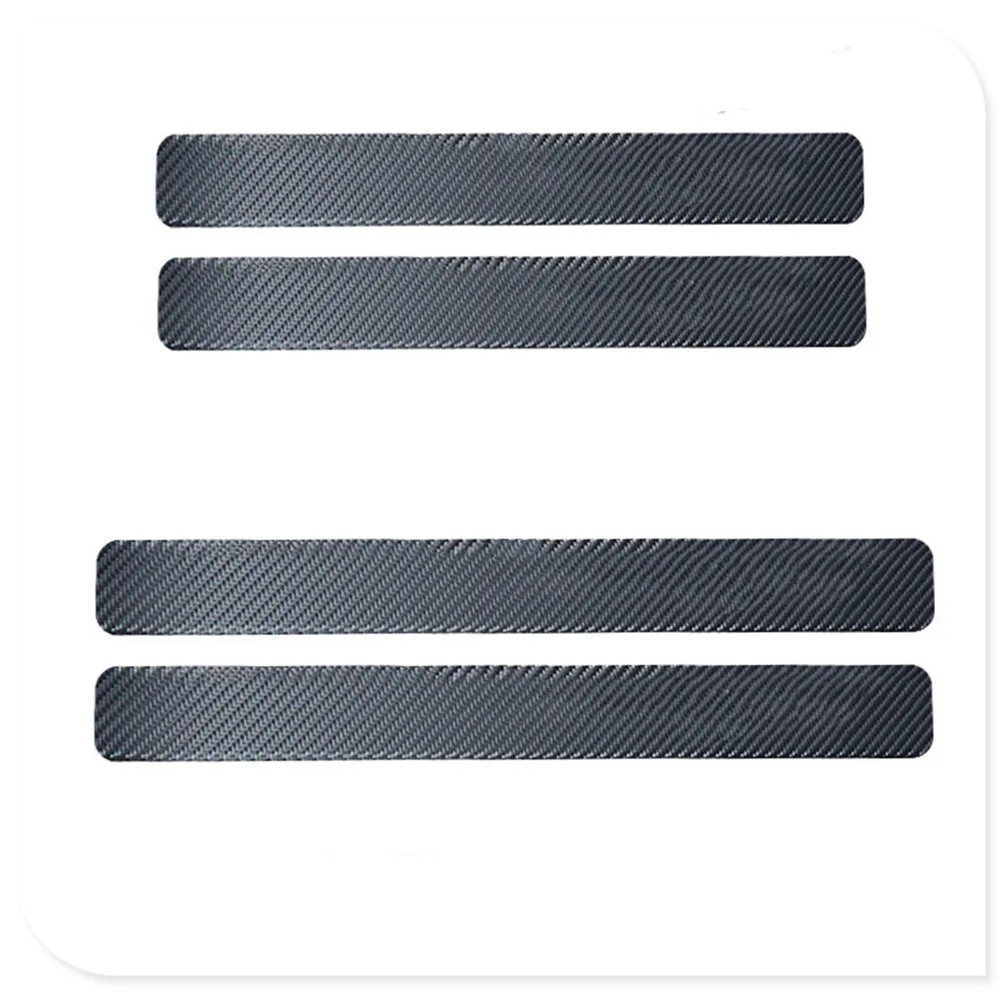 4PCS Car Styling Stickers Scuff Anti Scratch Carbon Fiber for Peugeot 308 508 2008 3008 4008 6008 301 206 307 406 407 207 208