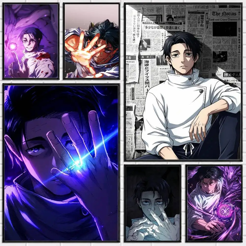O-Okkotsu Yuta J-Jujutsu K-Kaisen Poster Versatile HD Waterproof Wall Art Self-Adhesive Decor for Any Space Ideal Gift