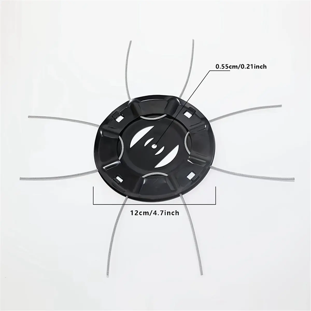 【MUST-HAVE LIST】 6Pack 8 String Steel Wire Trimmer Head for Cordless String Trimmer,Universal Rotary Grass Cutter for Lawn Mower