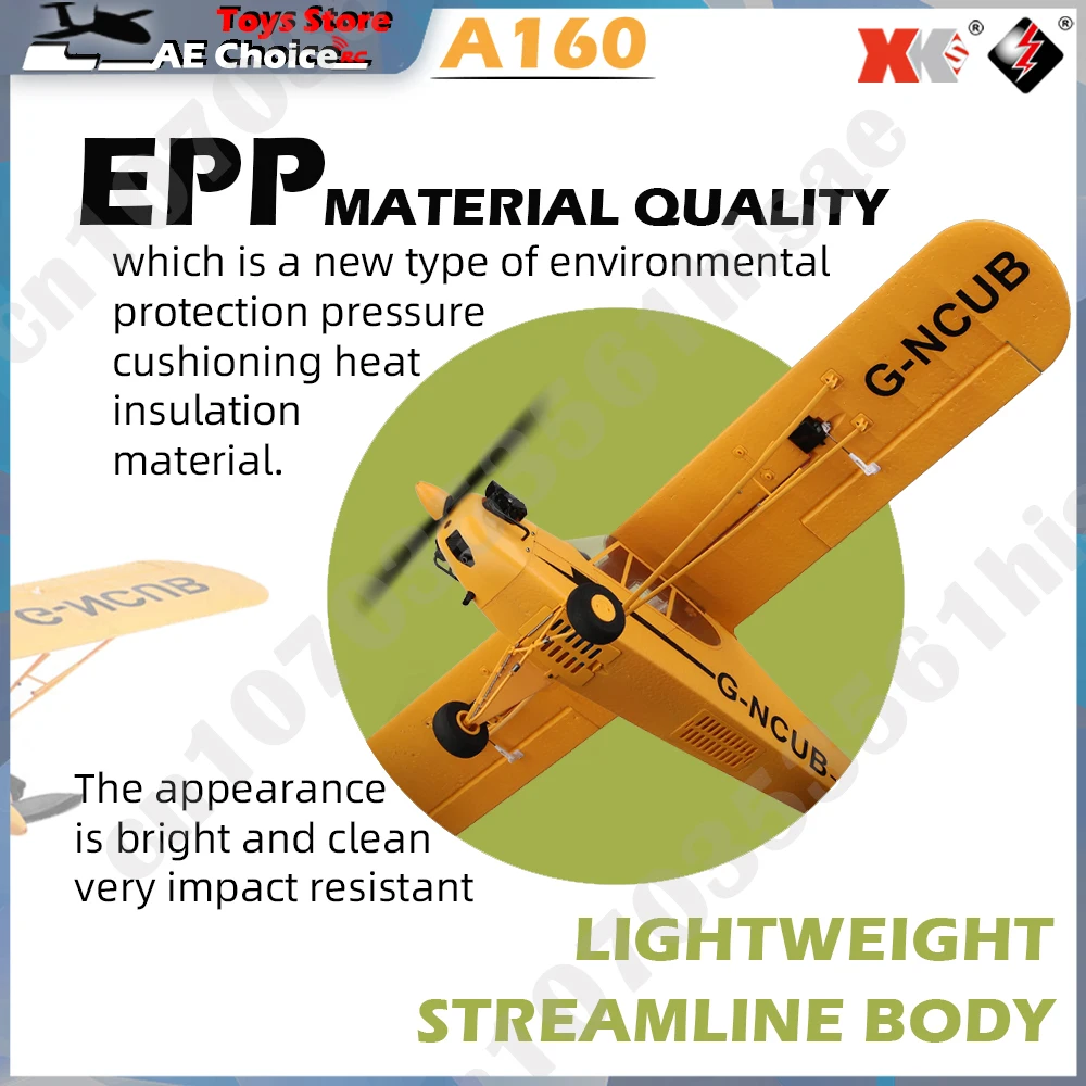 WLtoys A160 RC Airplane 5 Channel 3D/6G 1406 Brushless Motor Radio Controlled 650mm Wingspan RC Toy Gift for Adults