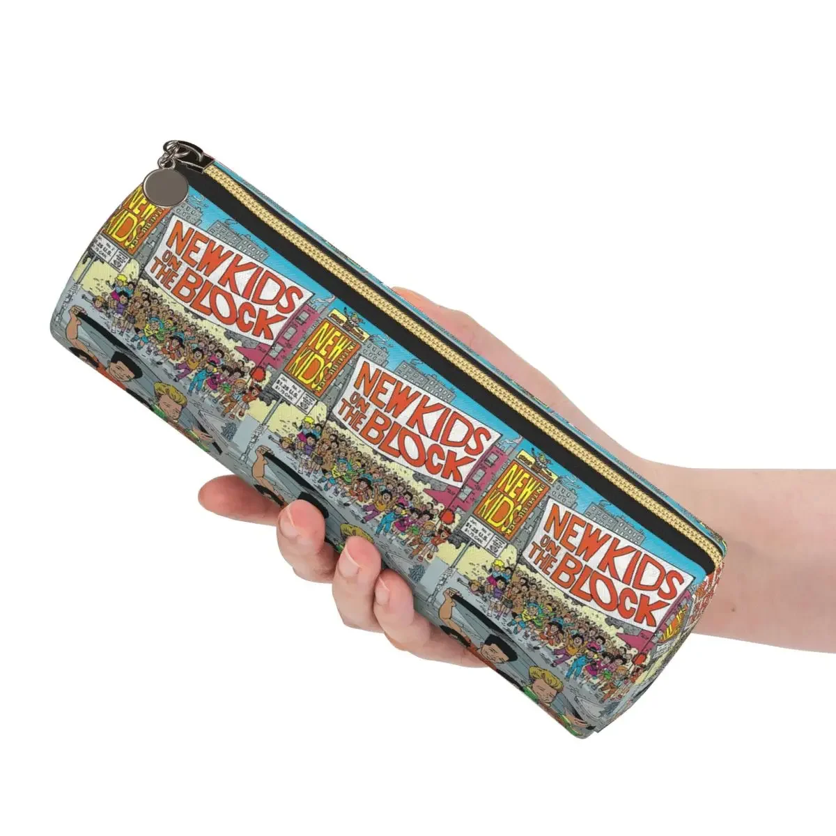 The New Kids On The Block NKOTB Pencil Case Pencil Pouch Cylinder Pen Box Pencil Bag for Boy Girl School