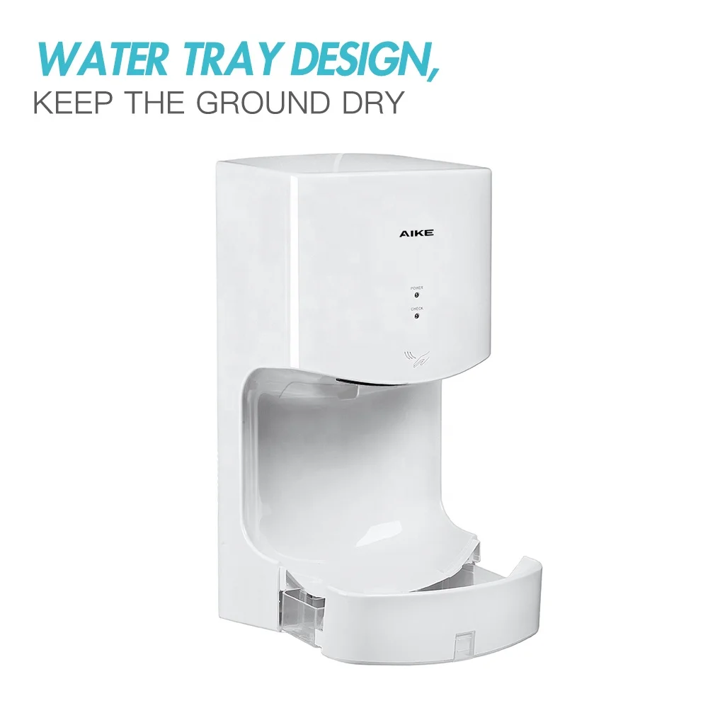 Best Quality AK2630TS Electric 1400W High-Speed Waterproof Sensor Wall-Mounted Fast Heating Hand Dryer for Hotel & Household Use