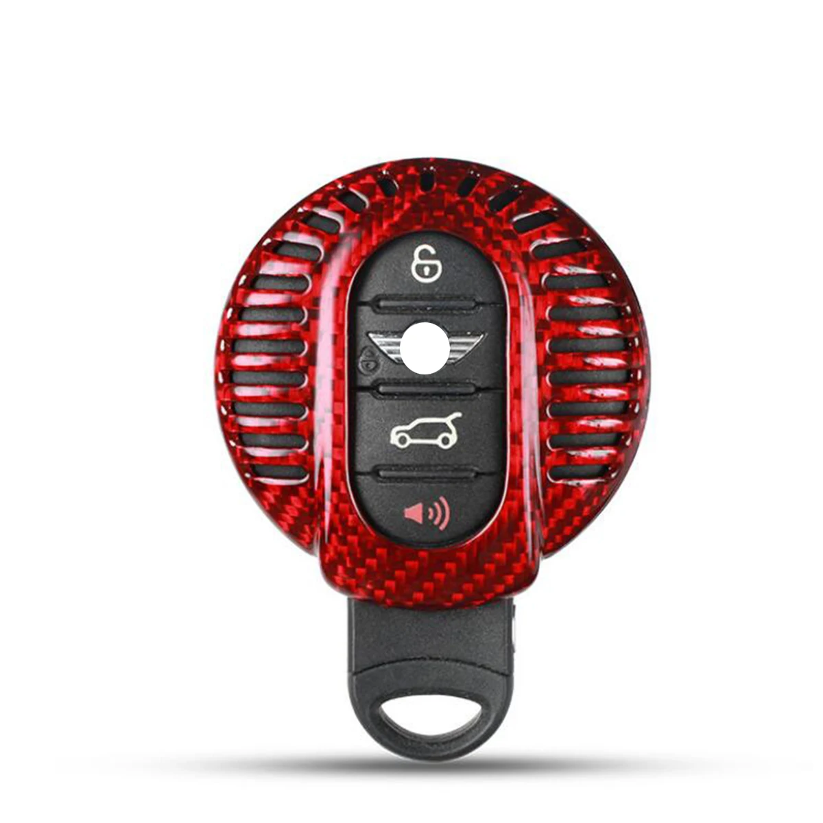 1 Set Real Carbon Fiber Car Key Case Cover Shell For BMW mini cooper F55 F56 Key Protective shell