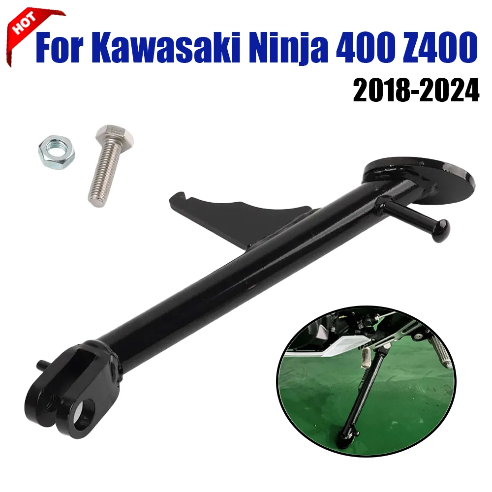 

Для Kawasaki Ninja 400 Z400 Z 400 2018-2024 аксессуары для мотоциклов, парковочная подставка, опускающая боковая подставка, боковая подставка, поддержка