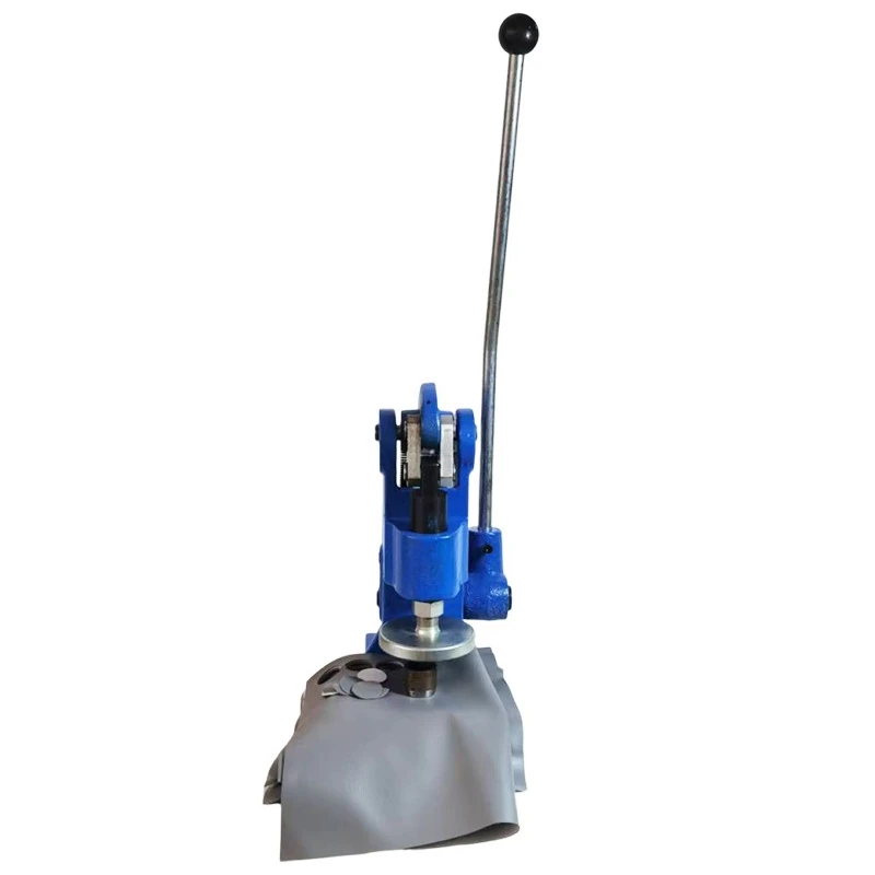 

Manual long arm cutter to cut fabric leather buttons