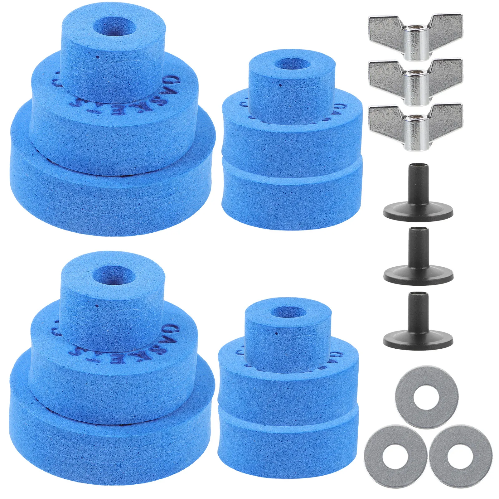 1Set High Density Eva Drum Kit Accessories Set Cymbal Eva Pad Clutch Tube Bracket Tube Non Shedding Cushioning Drum Set Fittings