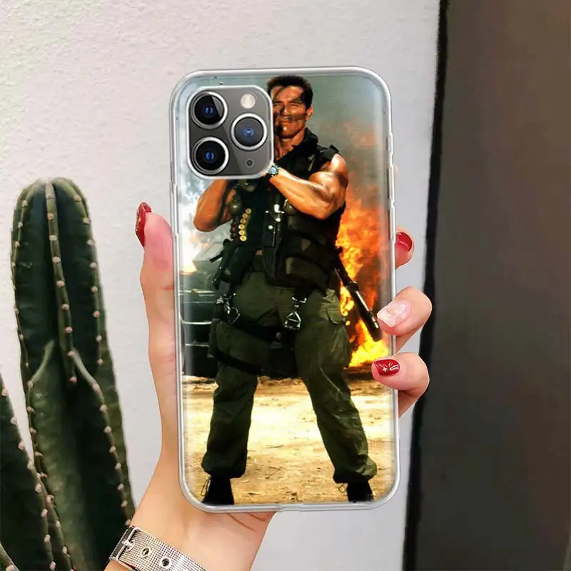 Arnold Schwarzenegger Terminator For iPhone 16 15 14 13 12 11 Pro Max Phone Case X XS XR 7 Plus Print 8 SE Apple Fundas Cover Co