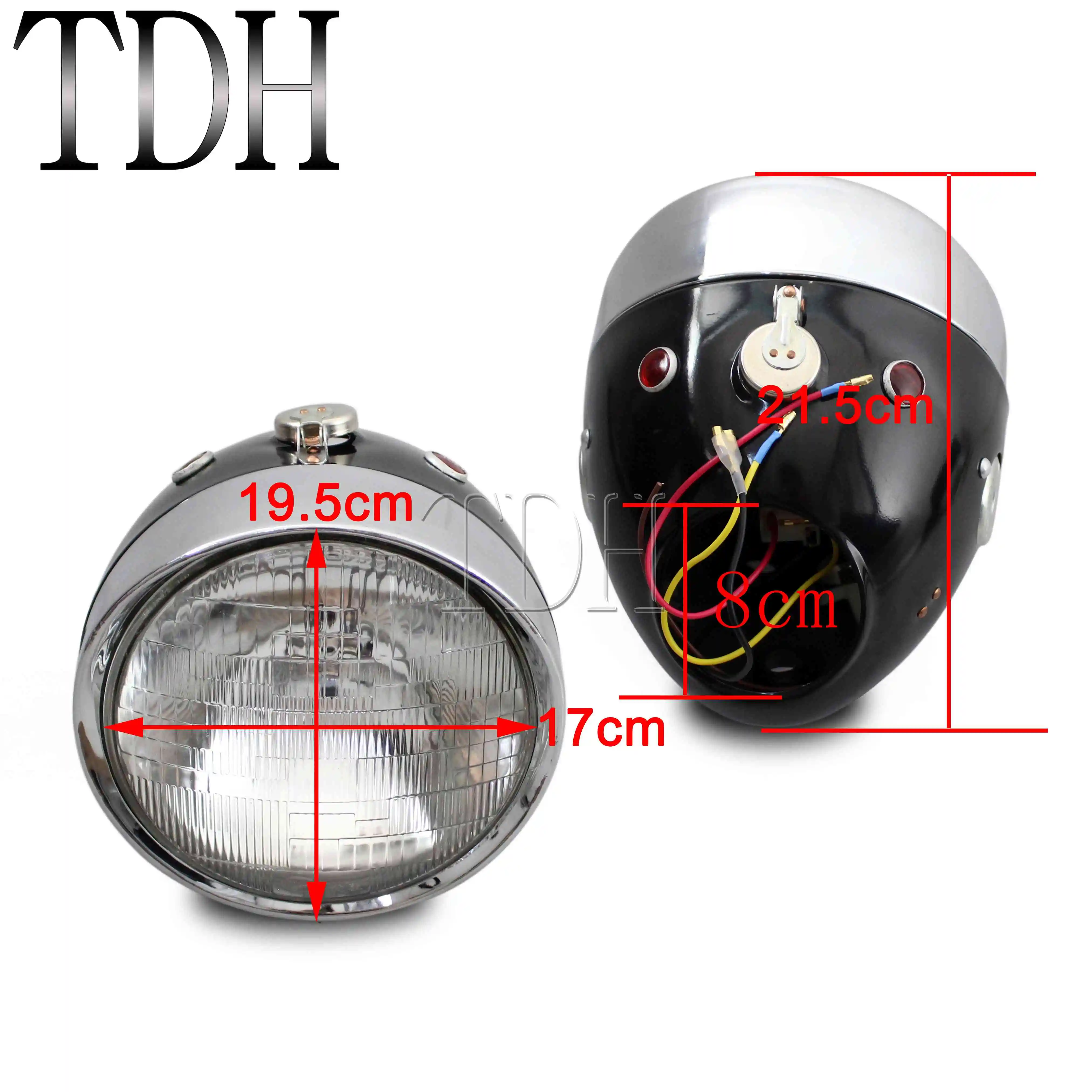 Motorcycle 7 inch Classic Retro Headlight Front Lamp For Zundapp DB BMW K750 KS750 M72 R12 R75 R51 R61 BW40 Dnepr Ural Sidecar