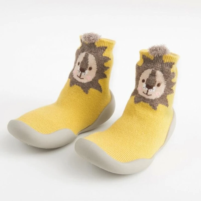 New Spring Baby Toddler Shoes Baby  Shoes Non-slip Fox Tiger  Thickening Shoes Sock Floor Shoes Foot Socks Animal Style Tz05