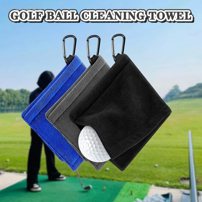 Golf Ball Cleaning Towel Golf Ball Wipes Outdoor Hanging Waist Sport Club Cloths