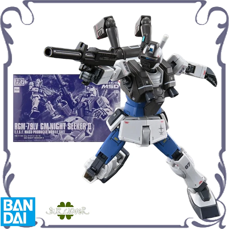 

Bandai Original GUNDAM HG 1/144 Series GM NIGHT SEEKER II Anime Action Figure Assembly Model Toys Collectible Model Ornaments