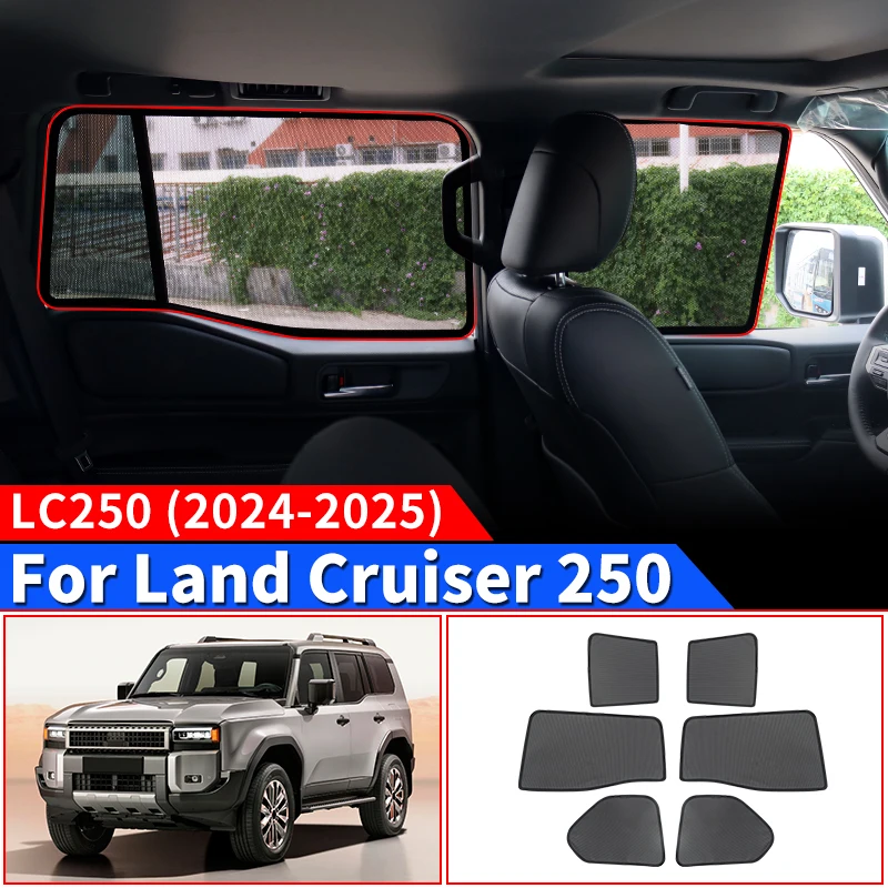 For Toyota Land Cruiser 250 Prado Lc250 2024 2025 1958 First Edition Interior Accessories,Car Side Window Screens,Window Shades