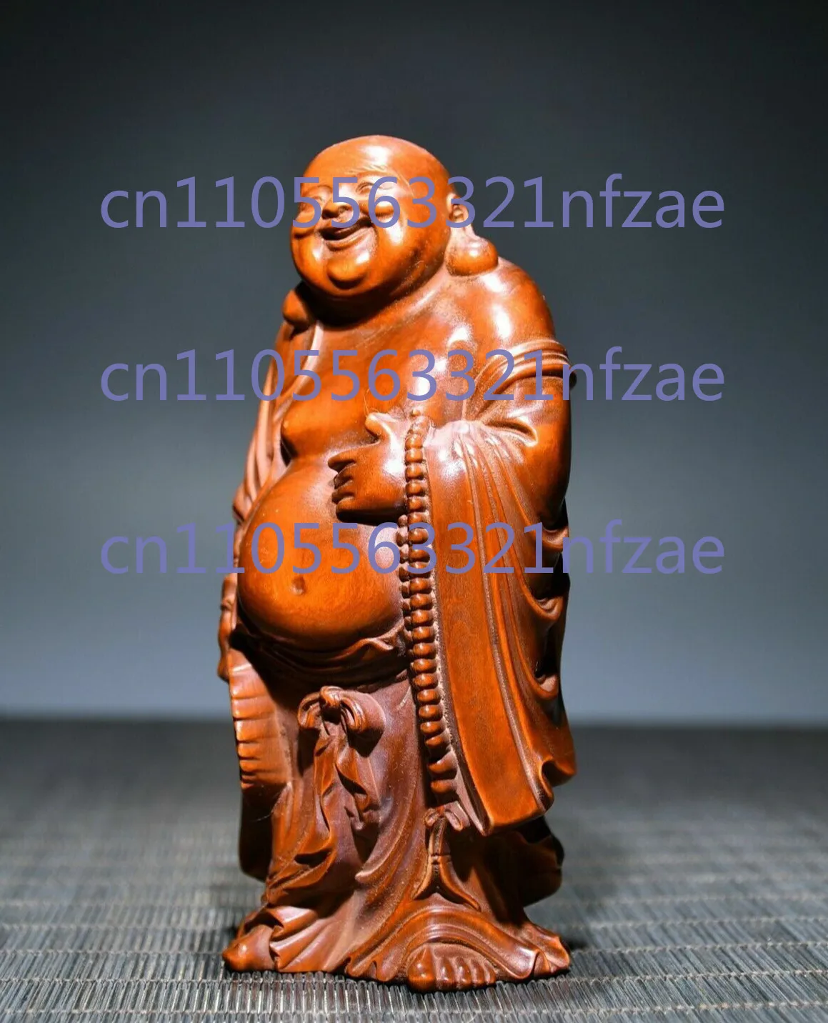 

Rare Chinese Boxwood Carving Buddha Statue Collection Wooden Sculpture Art Decor
