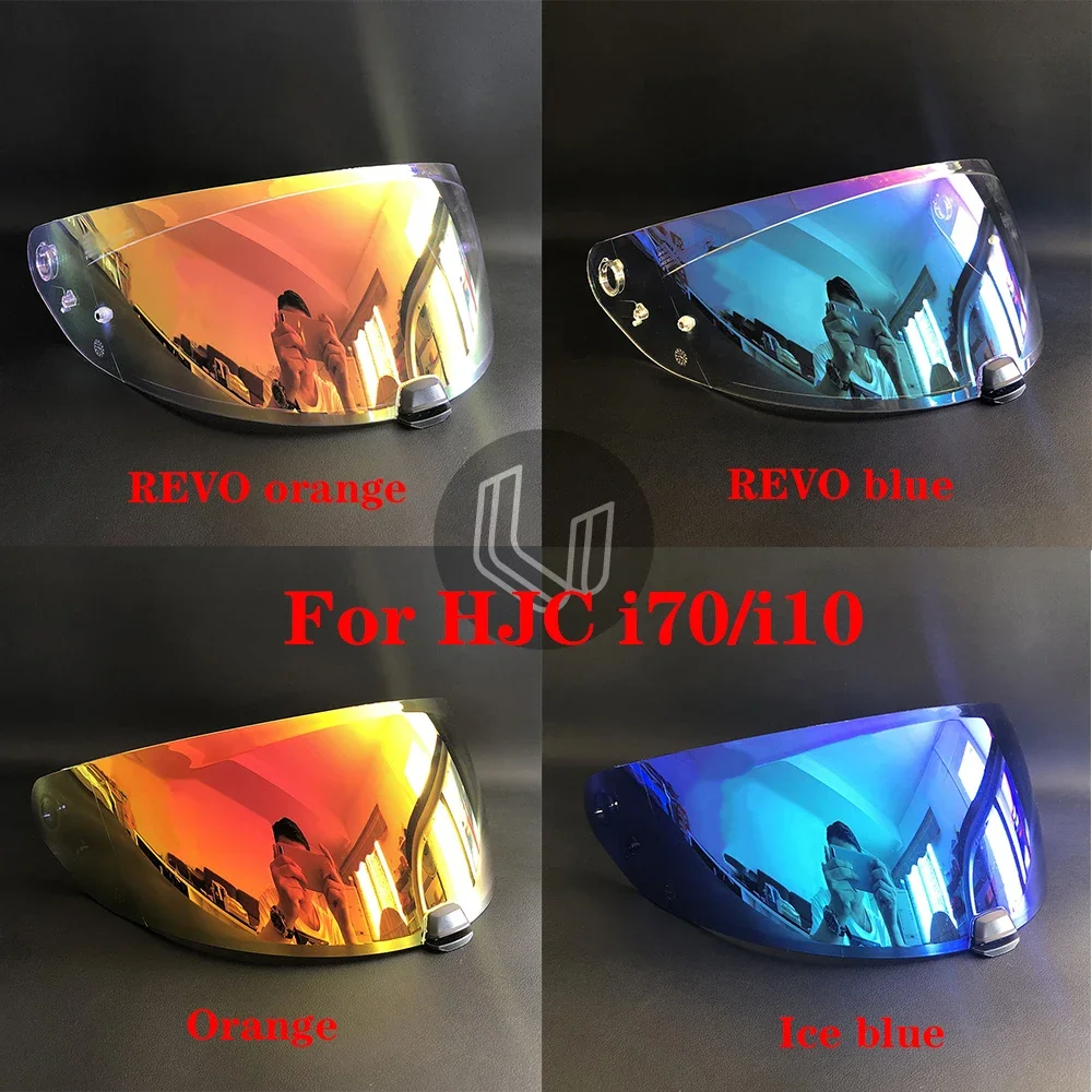 

I70 Helmet Visor For HJC i70 i10 Motorcycle Helmet Visor goggles plating silver red Replacement Lens