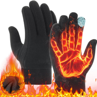 Outdoor Thermal Fleece Windproof Winter Cycling Gloves Men TouchScreen Bike Bicycle Sports Shockproof Warm Gloves Skiing Gloves