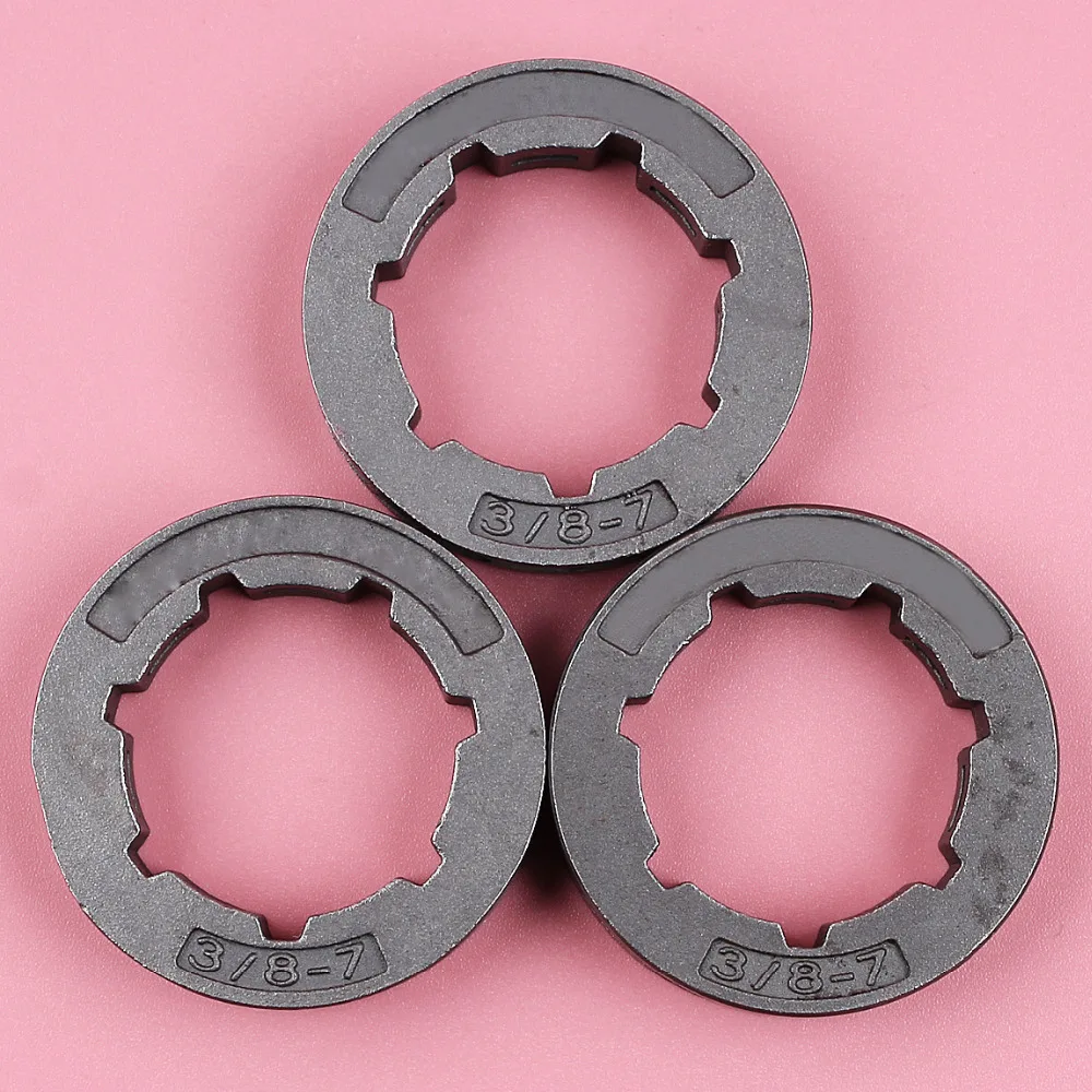 3pcs/lot Sprocket Rim For Husqvarna 394 254 257 266 268 281 357 359 365 372 181 Chainsaw 3/8 Pitch 7 Teeth Standard Spline