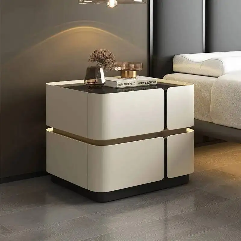bedside table with secret compartment side chests for a bedroom dresser near the bed comfortable with drawers Storage furniture