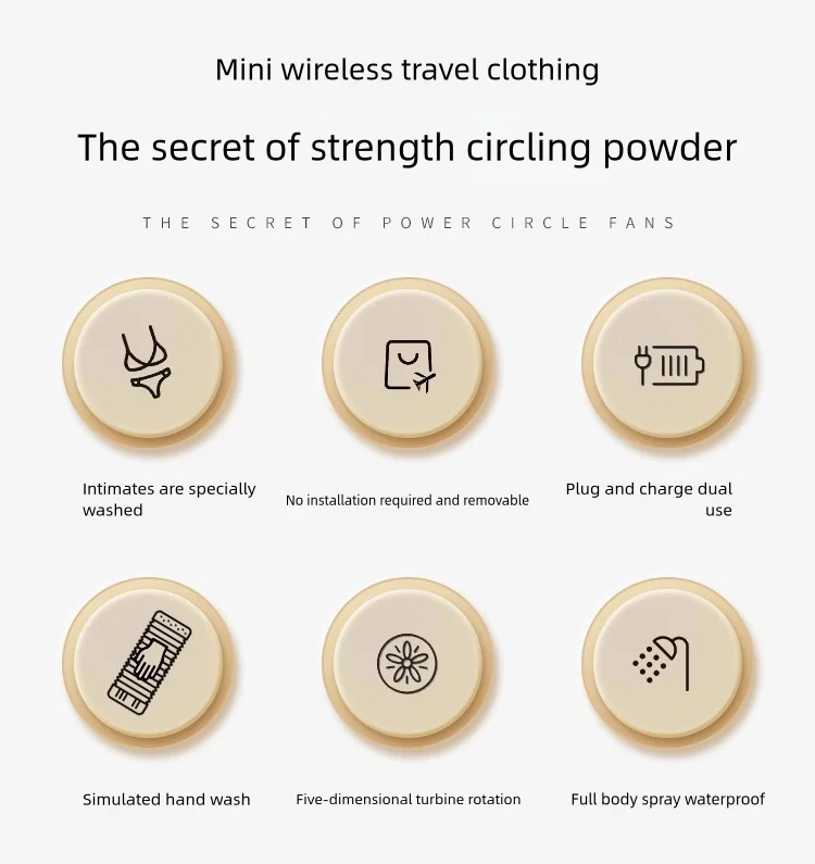 Ricarica USB Piccola mini lavatrice portatile wireless automatica per biancheria intima e calzetteria