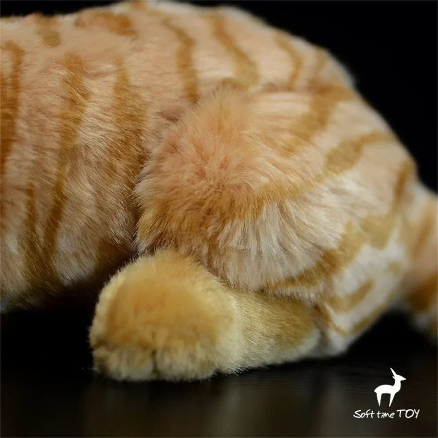 Tabby cat Plush Toy Realistic Bengal Cat Stuffed Animal Lifelike Tiger Cat Plushie Caracal Simulation Doll Gift - view 6
