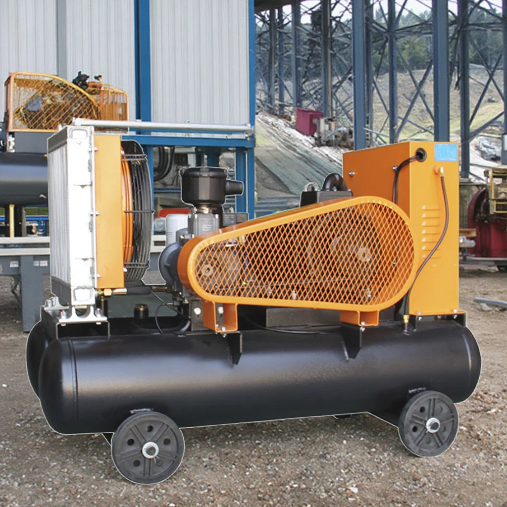 เครื่องเจาะหินไฟฟ้าเคลื่อนที่ ไคซาน LGY-2.4/10 พร้อมเครื่องอัดอากาศและค้อนลม