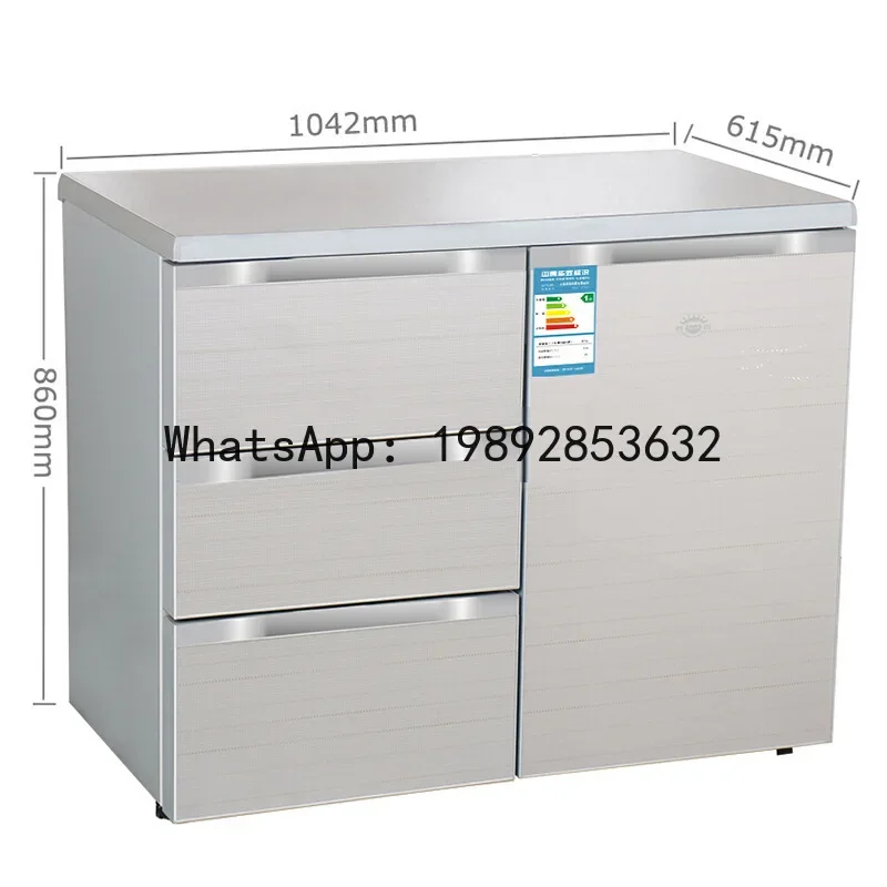 

P4-3 Built-in refrigerator, home cabinet side-by-side drawer refrigerator - direct from the manufacturer