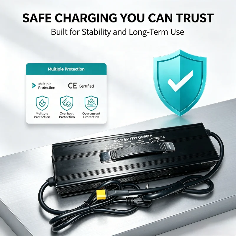 Electric Scooter Charger - Universal High Performance 50.4V 20A 30A