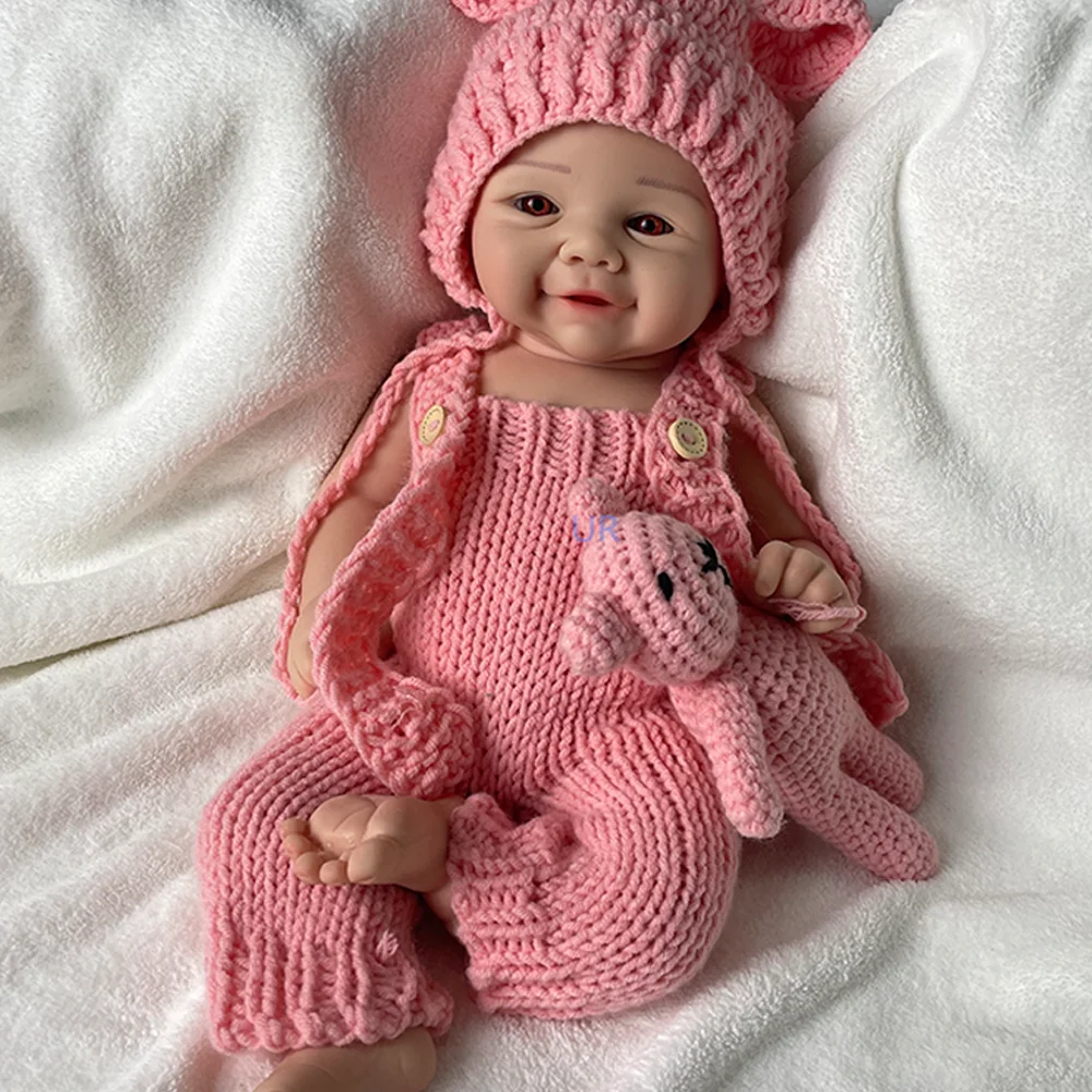 18 Inch Silicone Reborn Baby Dolls Girl Lifelike Newborn Babies Dolls Handmade Painted Doll Artist Collectors Doll Enthusiasts