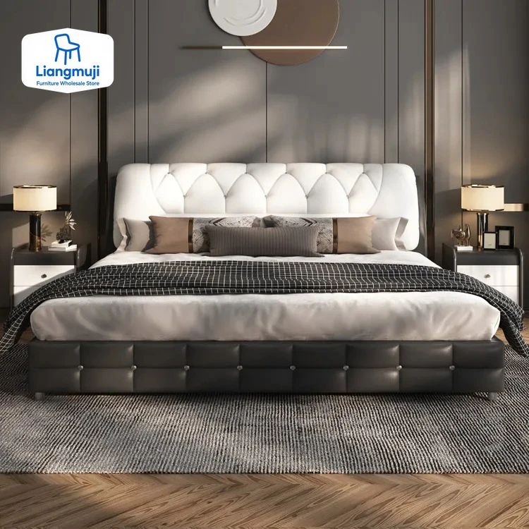 

Минималистичная двуспальная кровать для спальни, современная дешевая двуспальная кровать для хранения вещей, королевский размер, роскошная коробка Cama, комплект мебели в комплекте