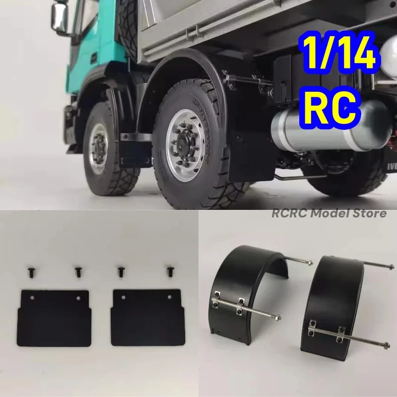 

1/14 RC Toy Truck Mudguard Single Wheel Fender Trailer Front Mudguards For Tamiya 1/14 RC LESU Tractor Truck Parts Accessories