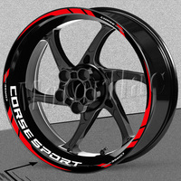 For Ducati Hypermotard 950 Diavel V4 Multistrada 1200s Panigale Monster 696 Motorcycle Stripe Wheel Sticker Decal Accessories