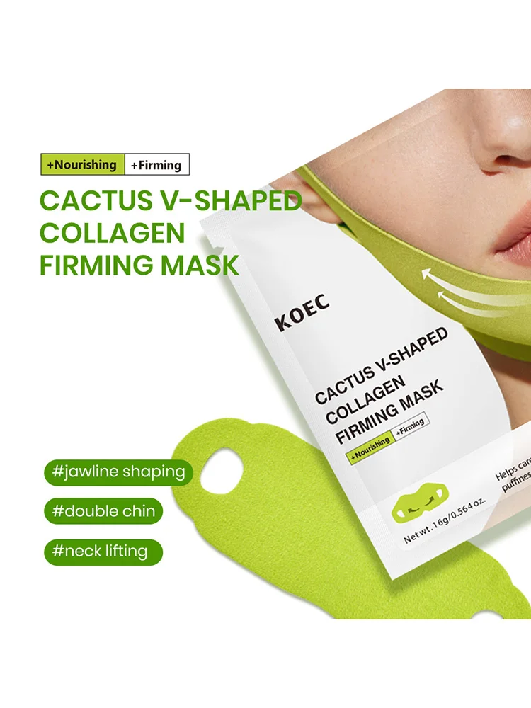 

Маска для лица V-Lifting Mask Cactus Ear Hook с охлаждающим эффектом, уменьшающая отечность и сужающая поры, для видимого улучшения состояния кожи и восстановления пор.
