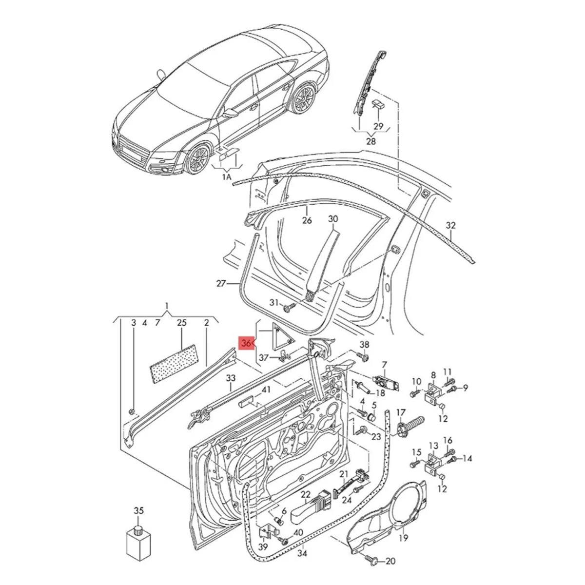 1 par de cubierta de esquina de Panel embellecedor triangular para espejo de puerta delantera de coche para Audi A7 RS7 Sportback 2011-2017 4G 8837637 Un 4G 8837638 A