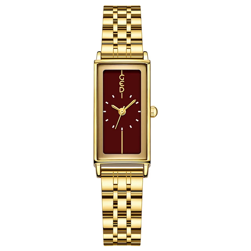 GEDI Watches Vintage Light Luxury High-End Elegant Steel Waterproof Simple Personalized Women's Fashion Quartz Clock Watches