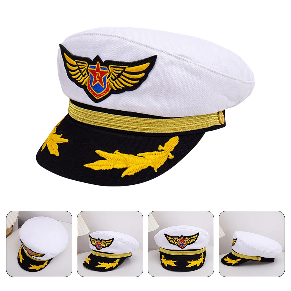 

Navy Cap Captain Hat Decoration Boat Women's Hats & Caps for Cosplay Party Stage Performance Boating Kids Pirate