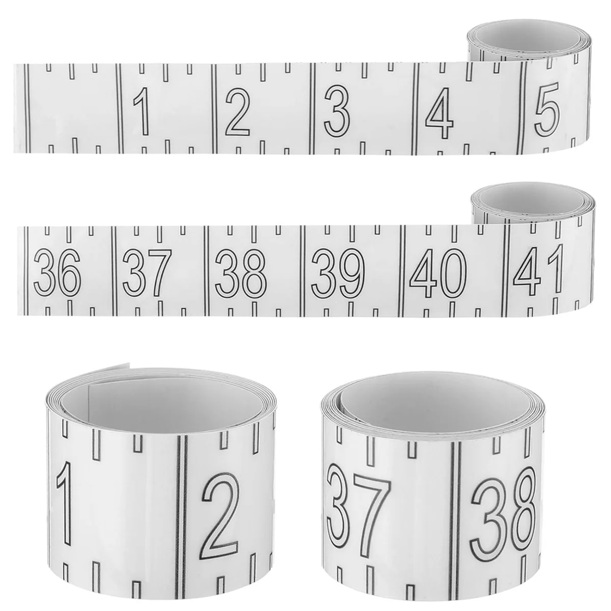 Cinta métrica de pescado AA87C de 72 pulgadas, pegatina de regla de pescado impermeable, regla de pez autoadhesiva transparente para pesca en barco