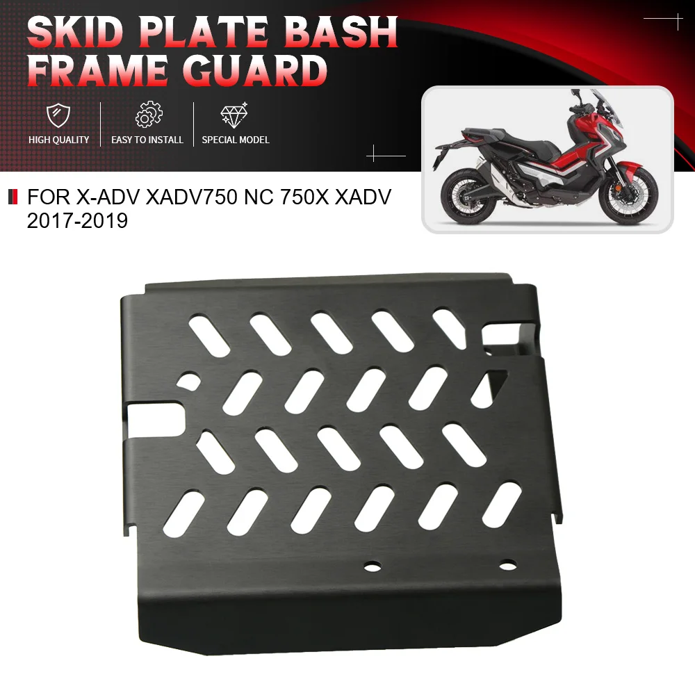 

For Honda X-ADV XADV750 NC 750X XADV 2017-2018-2019 Motorcycle Aluminum Skid Plate Bash Frame Guard Protection Cover Accessories