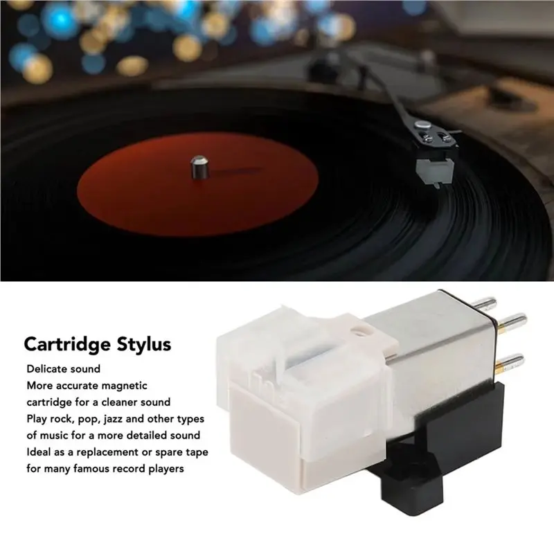 ABMF AT3600L Moving Magnet Cartridge Stylus Replacement Needle for Vinyl Record Player Turntable HiFi