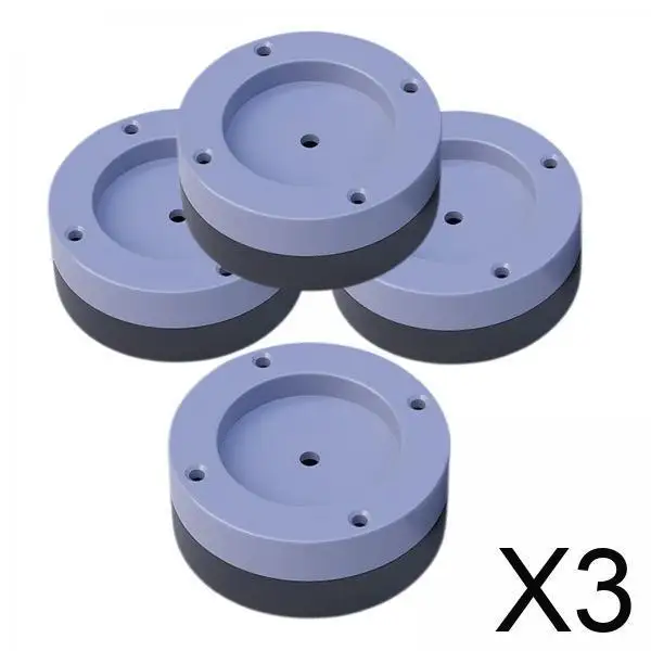 

3x 4 Pieces Anti-skid Rubber Washer And Dryer Anti Vibration Pads for Washing Machine Noise - 1.5cm