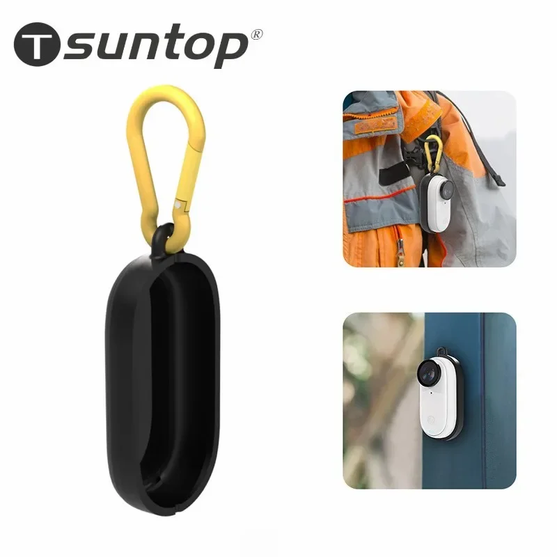 Suntop For Insta360 GO 3 Body Magnetic Plastic Protective Frame Cage with Carabiner Sports & Action Video Cameras Accessories