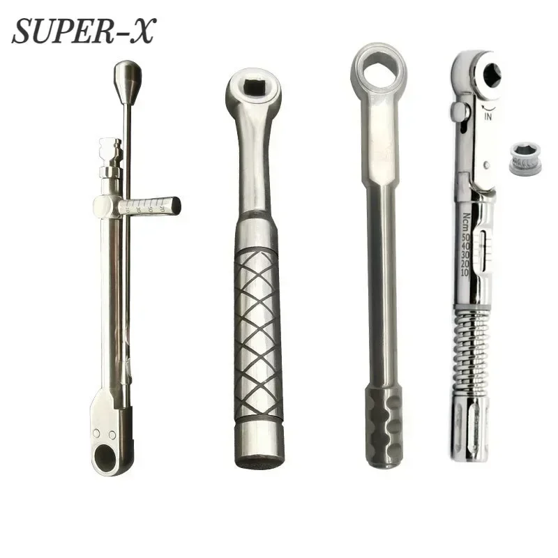 Tandheelkundige Implantaat Koppel Ratelsleutel Gereedschap Tandheelkundige Handpiece Reparatie Tool Tandprothese 10-70ncm 10-50ncm