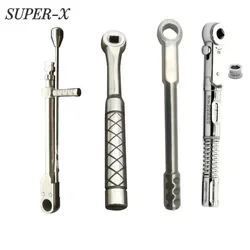 SUPER-XStainless Steel Dental Implant Torque Ratchet Wrench Tools Dental Handpiece Repair Tool Dental Prosthetic10-70NCM10-50NCM