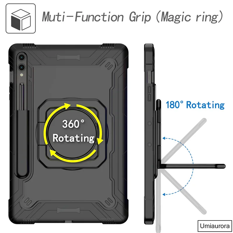 

Для Samsung Tab S11 11-дюймовый SM-X730 S7 S8+ S9+ S10 FE+ Plus SM-X620 X820 X520 Чехол-подставка с ремешком для планшета Противоударный чехол Funda