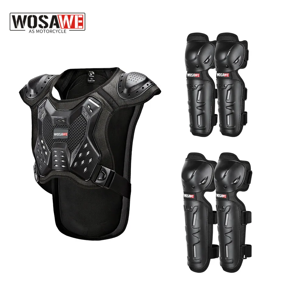 WOSAWE Motorcycle Knee Pads Adult Motorcycle Knee Slider Motocross Protective Jacket Mtb Protections For Outdoor Sport