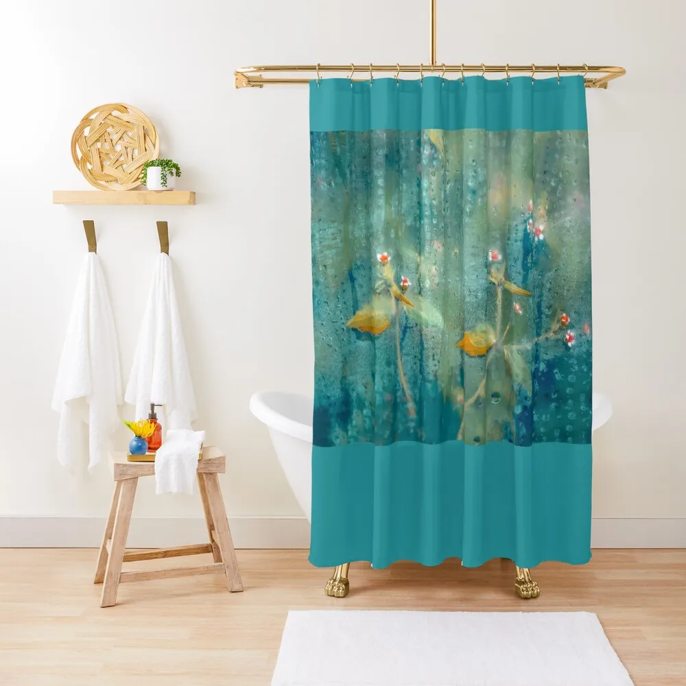 

Azure Gold Beauty Shower Curtain Bathroom Box Set For Bathroom Bathroom And Shower Products Toilet Accessories Curtain