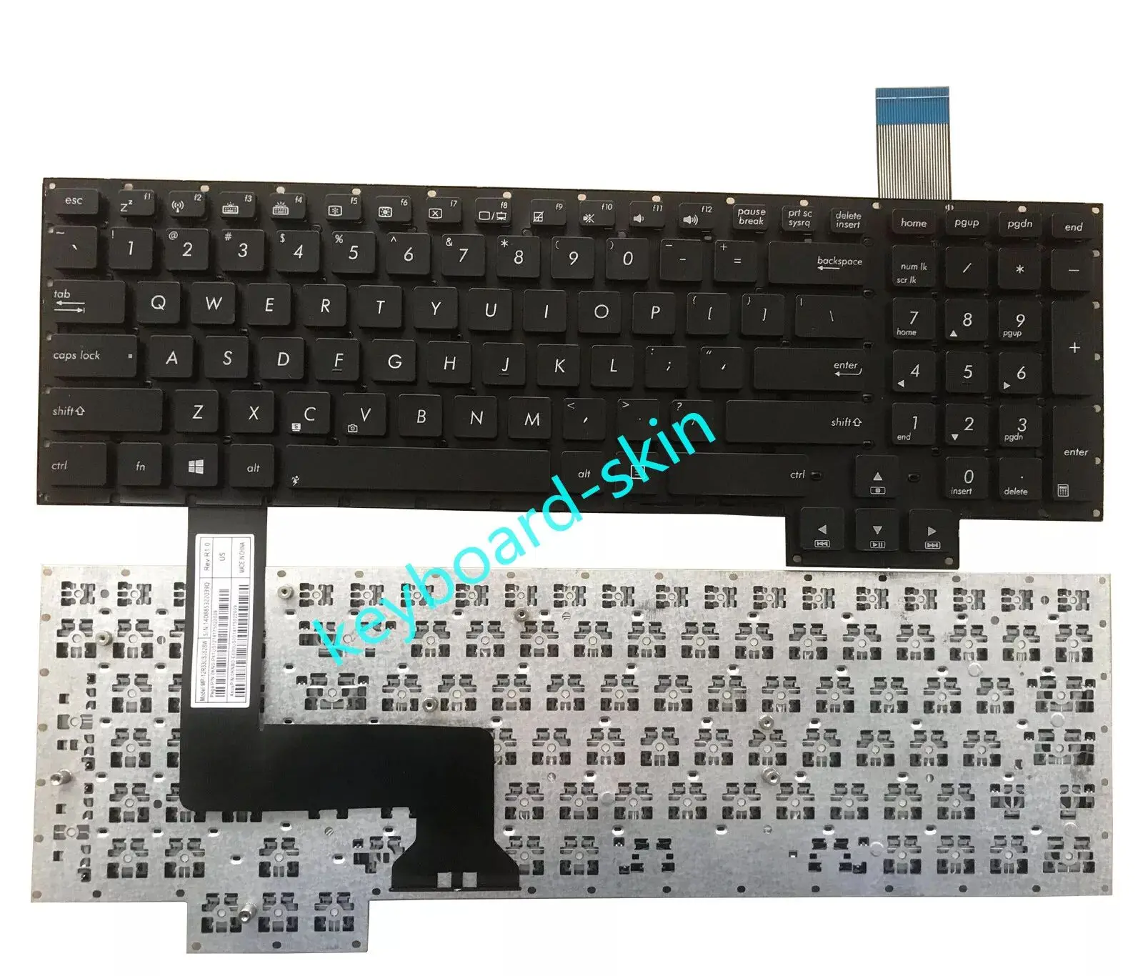 US Laptop Keyboard for ASUS ROG G750 G750JW G750JZ G750JX G750JY G750J G750Y47JX-BL no pointer no backlight