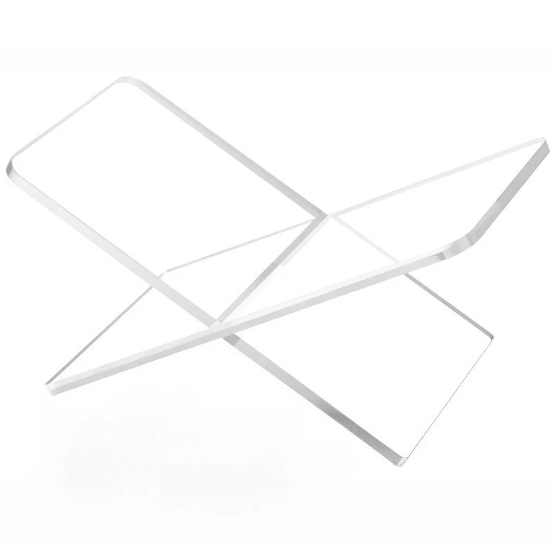 1pcs Acrylic Reading Book Stand Book Display Tray Desk Organizer Shelf Transparent Desktop Storage Display Rack for Home Office